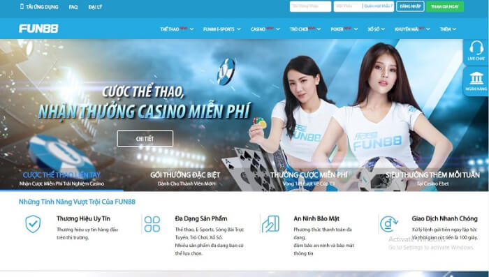 Fun88- Nhà cái trực tuyến lâu đời và uy tín