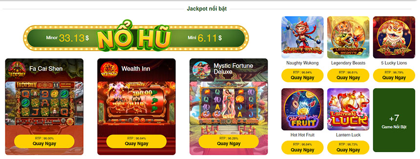 Slot game, nổ hũ