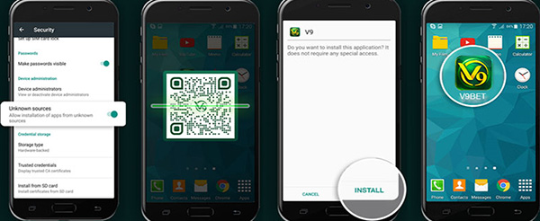 Cách tải ứng dụng v9bet android